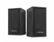 Natec Panther Reproduktory 2.0 6W, dřevo