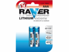 GP lithiová baterie 1,5V RAVER AAA (R03) Extreme 2ks blistr