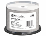 VERBATIM CD-R(50-pack) spindl, AZO 52X,700MB,WHITE WIDE THERMAL PRINTABLE SURFACE NON-ID