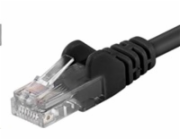 PREMIUMCORD Patch kabel UTP RJ45-RJ45 CAT5e 0.25m černá