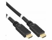 PremiumCord HDMI High Speed with Ether.4K@60Hz kabel se zesilovačem,20m, 3x stínění, M/M, zlacené konektory