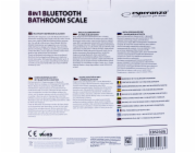 Esperanza BATHROOM SCALE 8IN1 WITH BLUETOOTH B.FIT WHITE