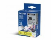 Brother TZE-M961, černý tisk stříbrný podklad 8 m x 36 mm Brother TZ-M961 / TZe-M961, 36mm x 8m, černý tisk/stříbrný podklad, originální páska