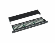 Datacom 3101 DATACOM Patch panel 19" STP 24 port CAT5E LSA 1U BK (3x8p) / VL