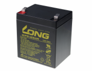 Long 12V 5Ah olověný akumulátor HighRate F2