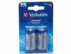 VERBATIM Alkalické baterie C,  2 PACK / LR14