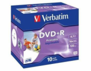 VERBATIM DVD+R(10-Pack)Printable/Jewel/16x/4.7GB