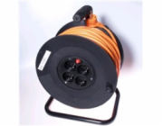 PremiumCord prodlužovací kabel 230V, 25m na bubnu, 4 zásuvky, 1,5mm2