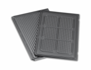 Grillplatte unten, geriffelt / Waffelmuster