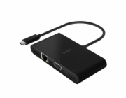 Belkin USB-C na Gigabit-Ethern. HDMI/VGA/USB-A-Adapter, 100W PD