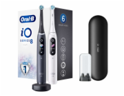 Oral-B Electric Toothbrush iO8 Series Duo For adults Rechargeable Black Onyx/White Number of brush heads included 2 Number of teeth brushing modes 6