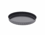 Forma na koláč de Buyer, 4705.32, žlábkovaná, pevné dno, železný materiál, nepřilnavá, průměr 32 cm