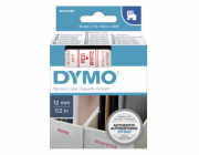 Dymo D1 paska 12 mm x 7 m cervena na bile 45015
