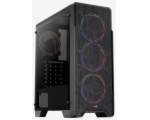 Aerocool Ore Tempered Glass skříň MLG, Mid tower, 2x USB 3.0, 2x audio, bez zdroje