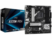 ASRock MB Sc AM4 A520M PRO4, AMD A520, 4xDDR4, HDMI, DP