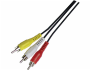 Konektor Sencor SAV 107-015 3xRCA M