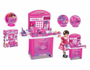 Hračka G21 Dětská kuchyňka Superior s příslušenstvím růžová