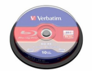 VERBATIM BD-RE SL(10-pack)Blu-Ray/spindle/2x/25GB
