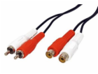 Kabel prodlužovací 2x cinch(M) - 2x cinch(F), 5m