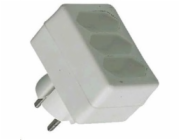 OEM Roztrojka 230V bílá 3x2,5A,  