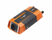 Napěťový měnič Carspa PID600-12, 12V/230V+2xUSB 600W, modifikovaná sinus, digitální display, vhodný do auta