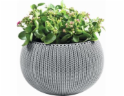 Květináč Keter COZY M závěsný Cloudy grey