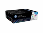 HP 125A CMY 3-pack LJ Toner Cart, CF373AM (1,400 / 1,400 / 1,400 pages)