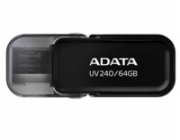 ADATA Flash Disk 64GB UV240, USB 2.0 Dash Drive, černá