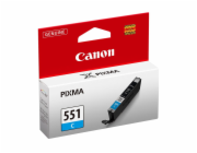 Canon CARTRIDGE CLI-551C azurová pro Pixma iP, Pixma iX, Pixma MG a Pixma MX 6850, 725x, 925, 8750 (332 str.)