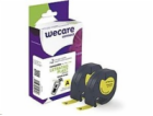 WECARE ARMOR páska kompatibilní s DYMO S0721620,Black/Yel...