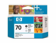 HP 70 - Světle šedá, foto černá - tisková hlava - pro DesignJet HD Pro MFP, T120, Z2100, Z3100, Z3100ps, Z3200, Z3200ps, Z5200, Z5400