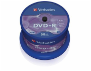 VERBATIM DVD+R(50-Pack)Spindle/General Retail/16x/4.7GB