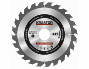 Pilový kotouč Kreator KRT020410 na dřevo 165mm, 24T