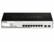 D-Link DGS-1210-10P 10-port Gigabit PoE Smart Switch, 8x gigabit, 2x SFP