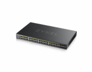 ZYXEL GS2220-50HP Zyxel GS2220-50HP,EU region,48-port GbE L2 PoE Switch with GbE Uplink (1 year NCC Pro pack license bundled)