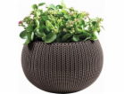 Květináč Keter COZY M závěsný Harvest Brown