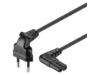 PREMIUMCORD Kabel síťový 230V k magnetofonu se zahnutými ...