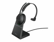 Jabra Evolve2 65 UC Mono Headset black BT USB-A + Charging Stand