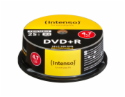 1x25 Intenso DVD+R 4,7GB 16x Speed Cakebox printable