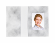 1x100 Daiber desky pro foto k CV design mraky seda 36x50 mm