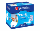 1x10 Verbatim Data Life Plus JC CD-R 80 / 700MB, 52x, pri...