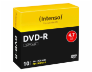 1x10 Intenso DVD-R 4,7GB 16x Speed, Slimcase
