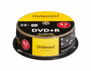 1x25 Intenso DVD+R 8,5GB 8x Speed, Double Layer Cakebox