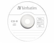 1x10 Verbatim CD-R 80 700MB 52x Data Life Slim obal