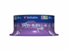 1x25 Verbatim DVD+R Double Layer 8x Speed, 8,5GB matny st...