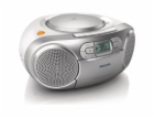 Philips AZ127/12 Přenosný CD přehrávač s kazetovou mechan...