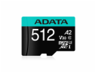 ADATA MicroSDXC karta 512GB Premier Pro UHS-I V30S (R:100...