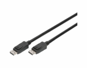 DIGITUS Připojovací kabel DisplayPort, DP M / M, 1,0 m, Ultra HD 8K, verze 1.3 / 1.4, bl