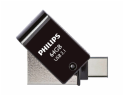 Philips 2 in 1 OTG          64GB USB 3.1 + USB C Midnight Black PHUSB64G2IN1OTGGU3C