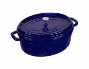 Litinový hrnec Staub La Cocotte 31cm oválný tmave modrý